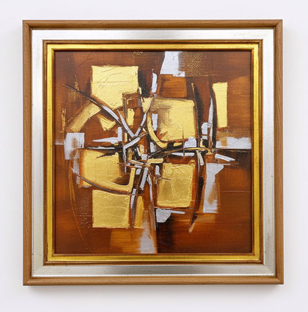 Andros Chêne plat or blanc mli or fin mat et bruni