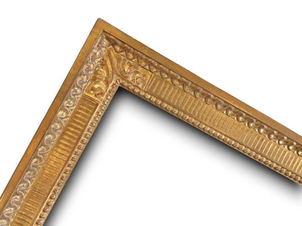 Coprée GM Sculpté canaux rai de coeurs perles feuille d'acanthe