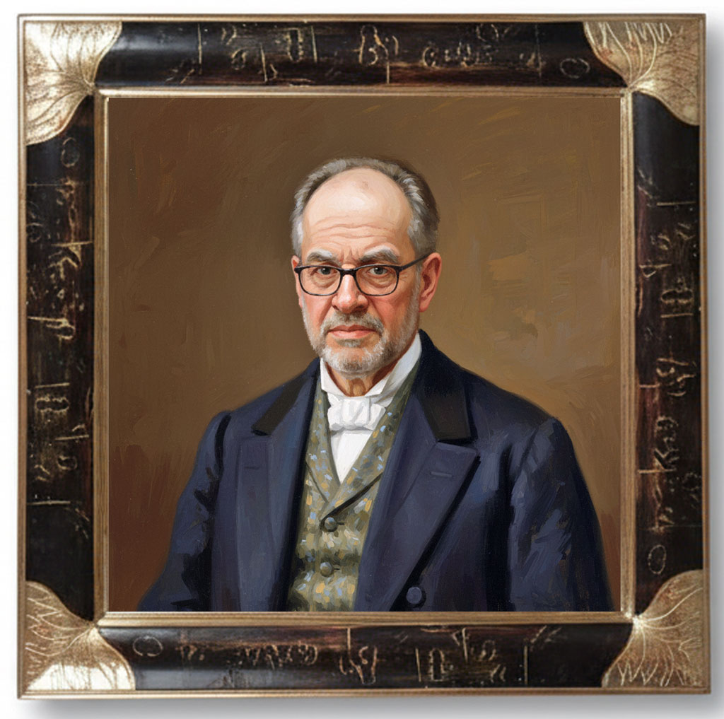 Emilie Gravé or blanc noir antique