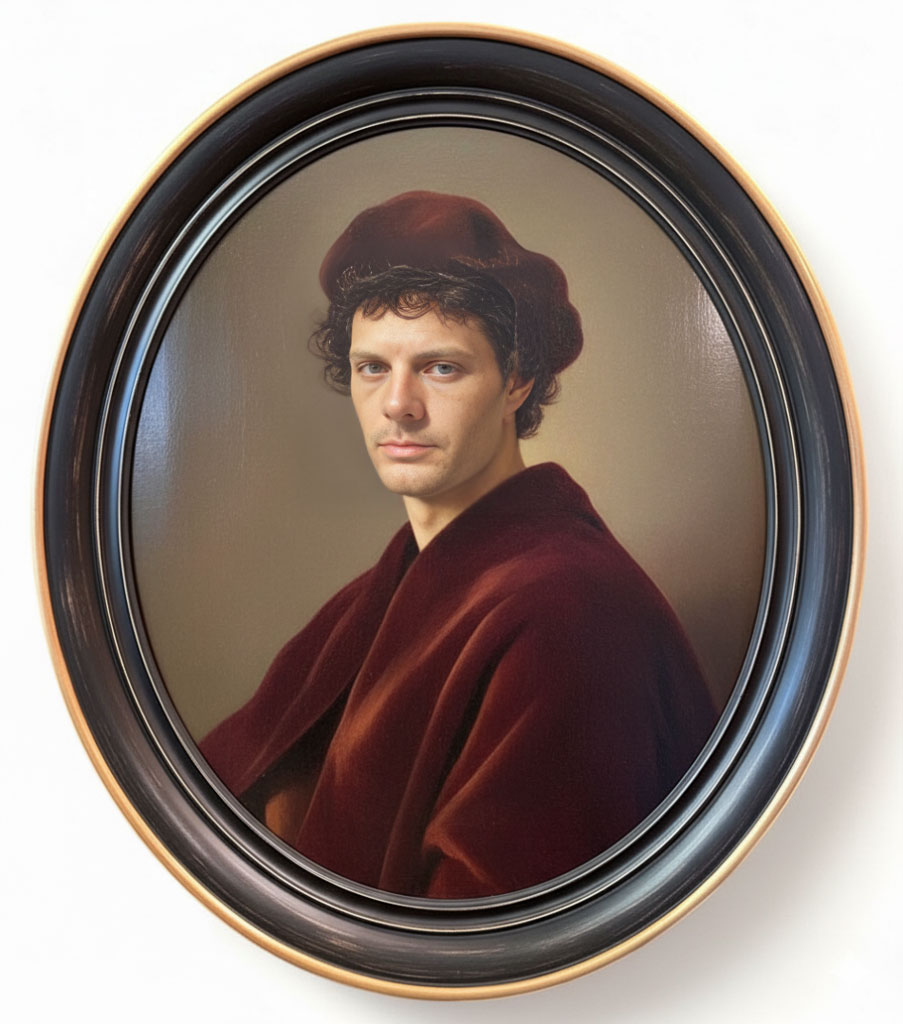 Noir usé filet extérieur or