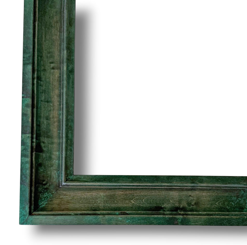 Polynice Bois teinté oléo vert