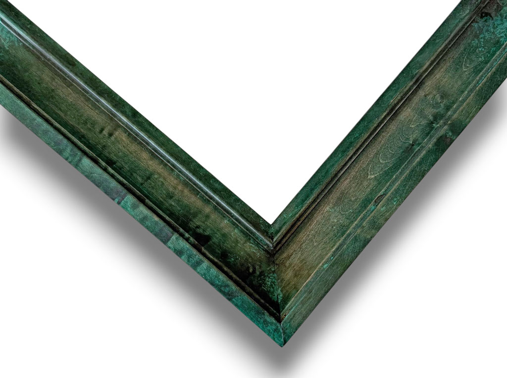 Polynice Bois teinté oléo vert