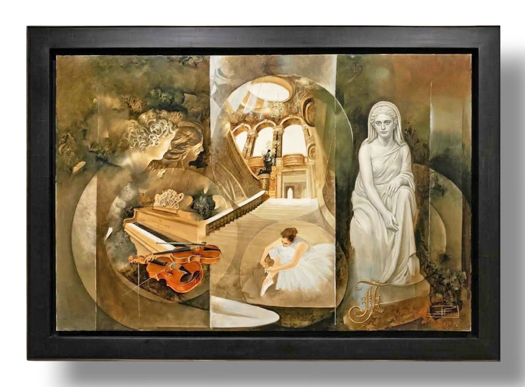 Noir antique extérieur or caisse noire (+20%) (Roger Suraud)